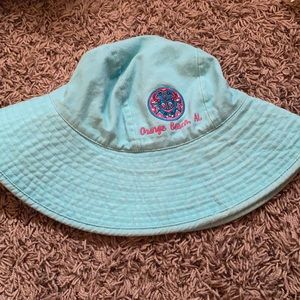 orange beach bucket hat